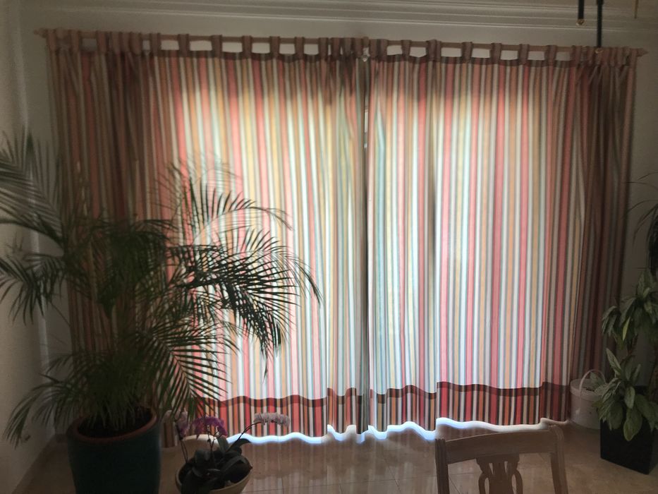 Double Living Room Curtains, 4.70 m + Rod + Accessories