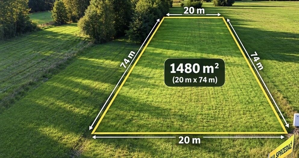 Działka budowlana 1480 m² | MPZP | prąd na działce | Lucynów | blisko S8