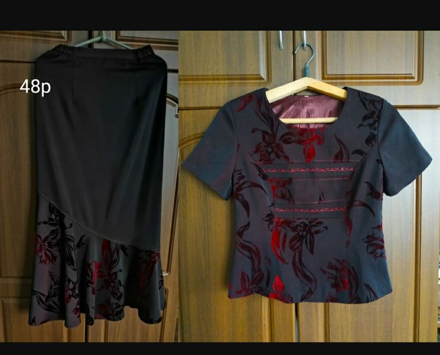 Жіночий нарядний костюм двійка спідниця і блузка