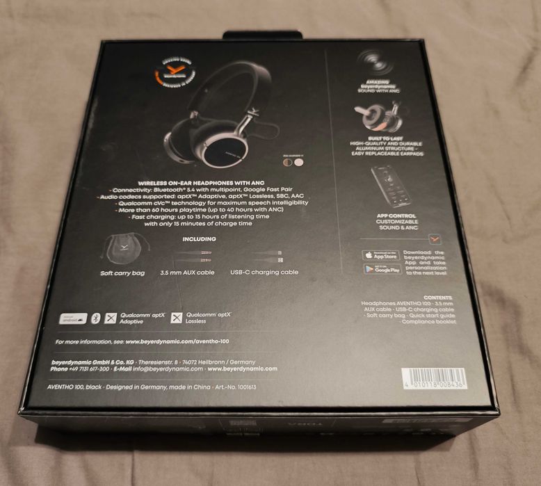 Słuchawki bezprzewodowe beyerdynamic Aventho 100