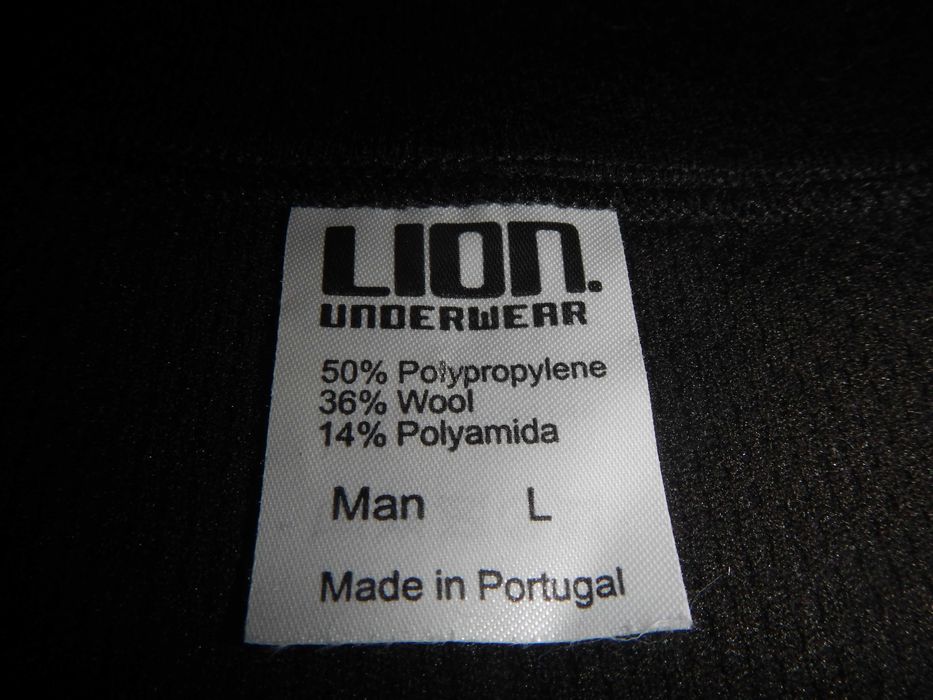 Вовняна термобілизна лонгслів lion underwear p.l