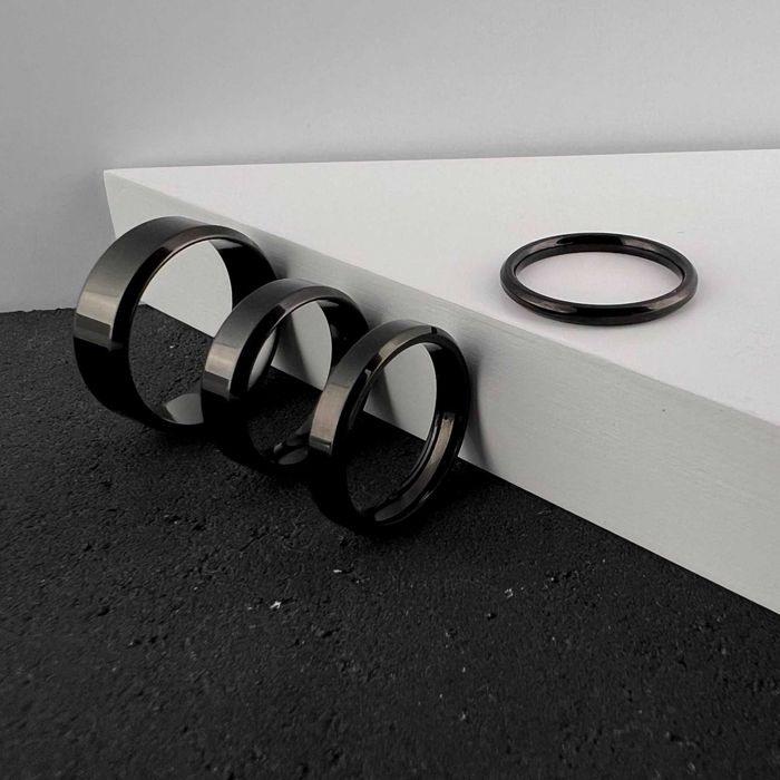 Обручка 2мм 4мм 6мм 8мм каблучка вінчальна перстень медична сталь