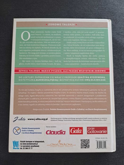 Pyszna Zmiana. Czyli moje życie bez glutenu. Agata Młynarska