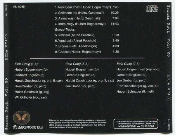 Płyta CD Eela Craig – Eela Craig, krautrock