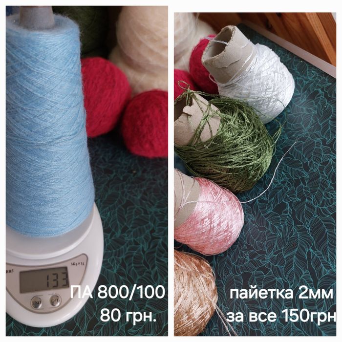 Пряжа, нитки для в'язання