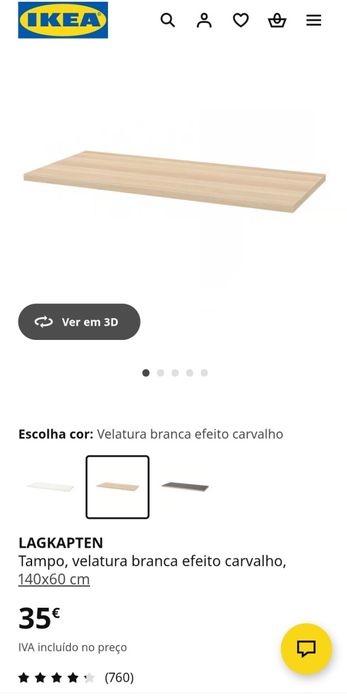 Tampo LAGKAPTEN 140x60 | Ikea