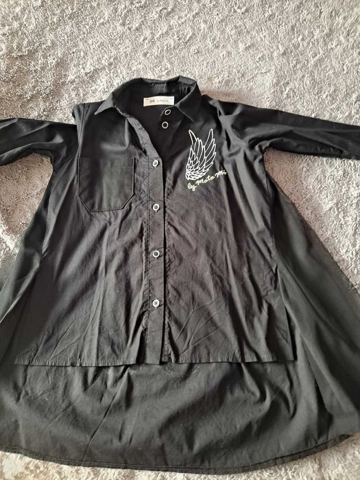 Sliczna czarna koszula dla dziewczynki