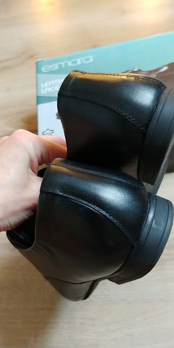 Botki pantofle damskie skórzane skóra 37