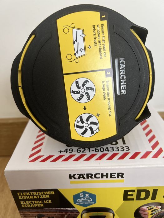 Karcher EDI 4 bezprzewodowa skrobaczka do szyb samochodowych