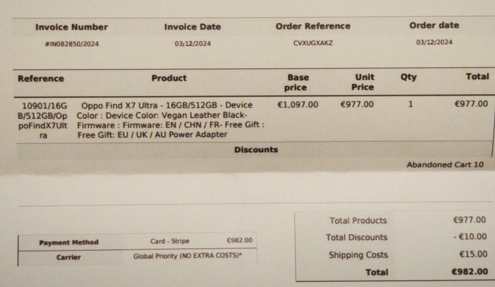 Oppo Find X7 Ultra 16GB 512GB