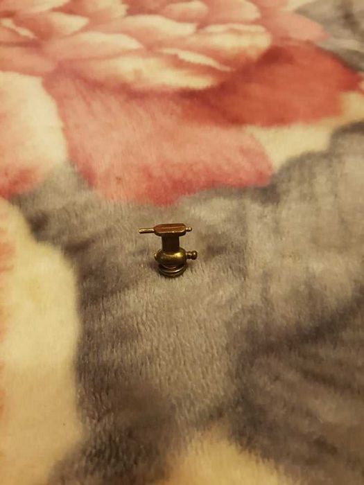 Leme de Navio miniatura em cobre