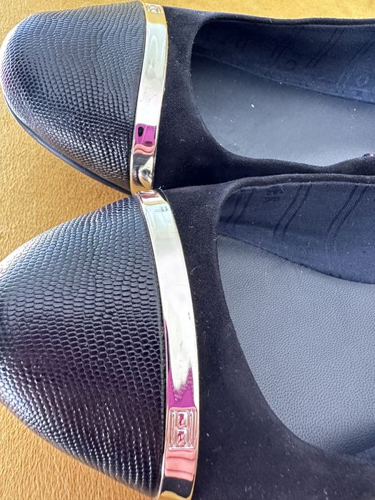 Tommy Hilfiger balerinki, czarne, skora