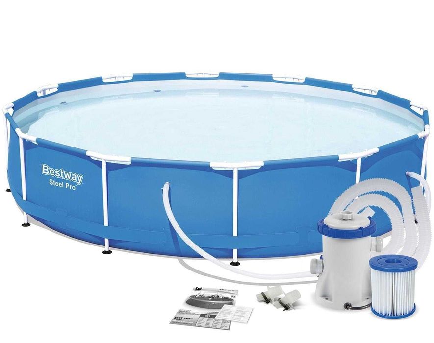 Basen Bestway stelażowy  z pompą , filtrem 366x76 cm 366 x 76