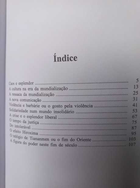 O Esplendor do Caos - Eduardo Lourenço