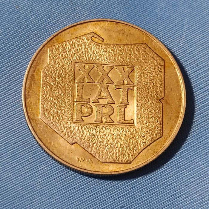 Moneta 200 zł  XXX LAT PRL mapka  1974 r SREBRO.