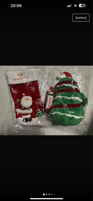 Skarpeta Świateczna Torebka Choinka