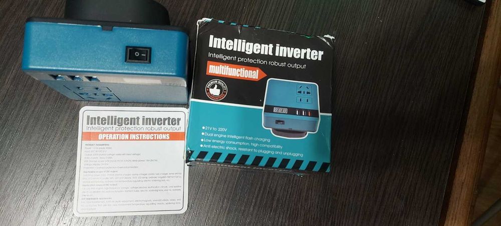 Інвертор120W під аккумулятор типу MAKITA 220в 3USB 5в 20в ивертор