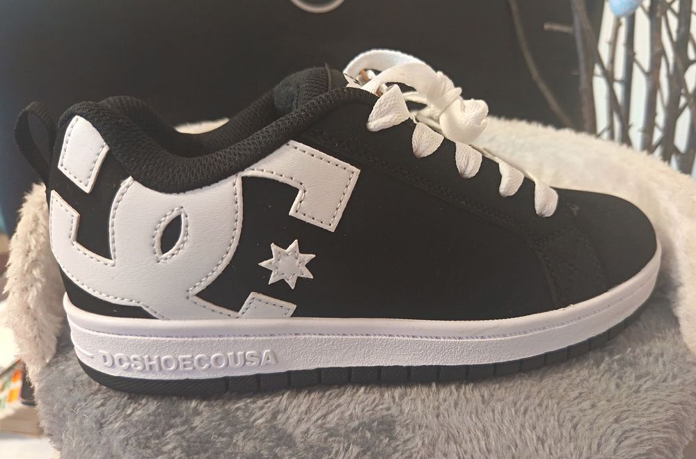 DC Shoes Court Grafik Pretas / Branco Unisexo NOVAS 38