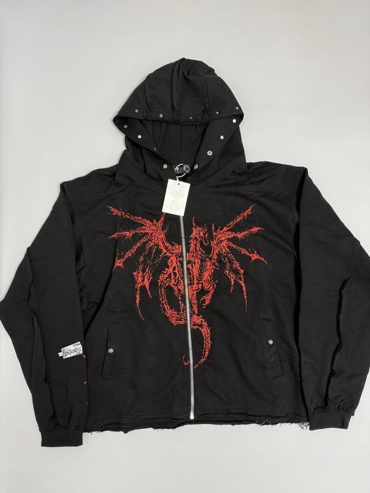 зип худи Thug Club Dragon black S M L