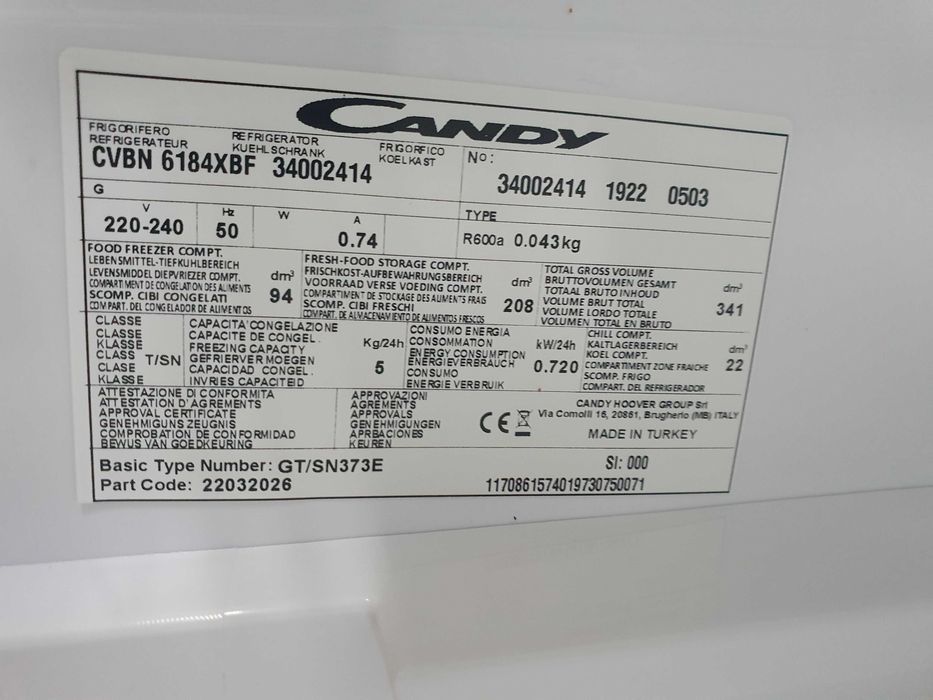 Frigorifico Combinado No-frost candy