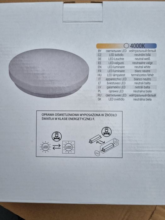 10 x Lampa Plafon Led Biały żarówka 12W 900lm nowa