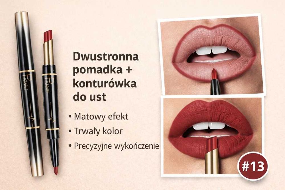 Szminka + konturówka do ust 2w1 | matowa | odcień 13