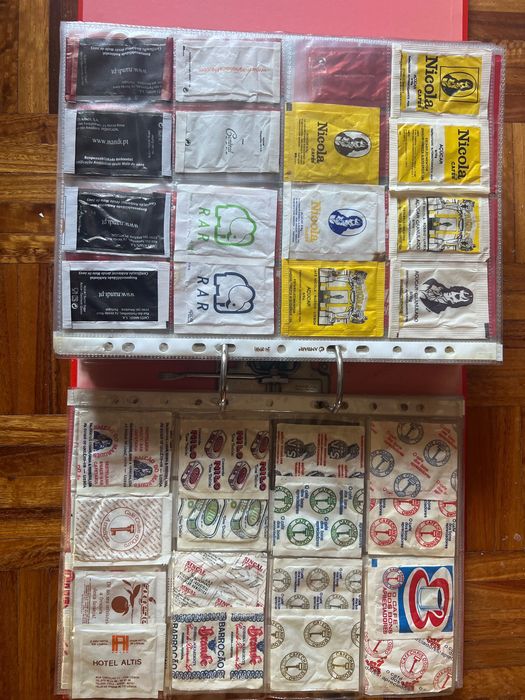 Coleção pacotes de açúcar