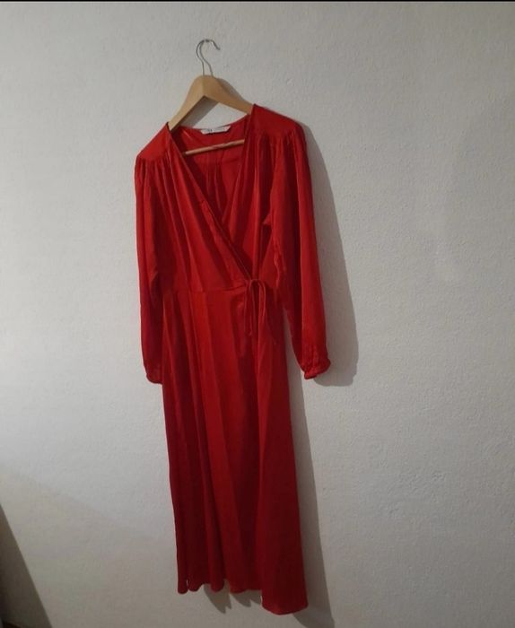 Vestido Vermelho Zara Tamanho L