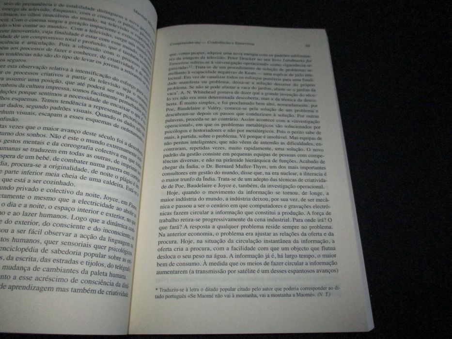 Livro Compreender-me Marshall McLuhan