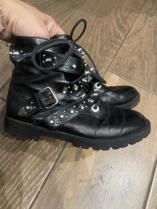 Botki kozaczki ZARA 33 kozaki buty jesienne zimowe czarne