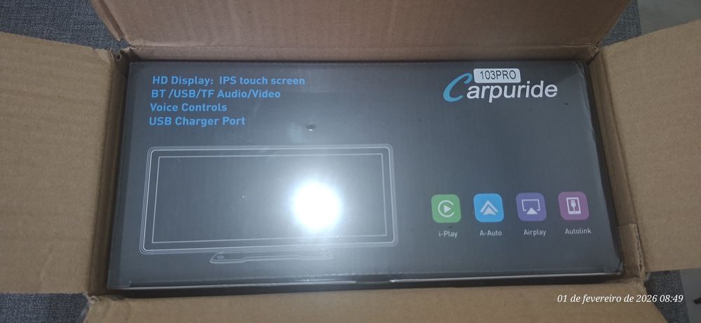 Carpuride W103PRO novo na caixa selada ou troco por outro para moto