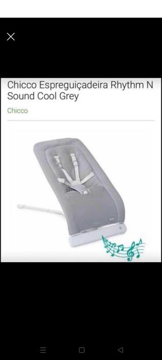 Espreguiçadeira Chicco Rhythm n sound