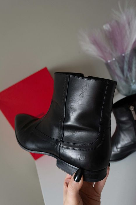 Hugo Boss męskie buty skóra bydlęca chelsea boots