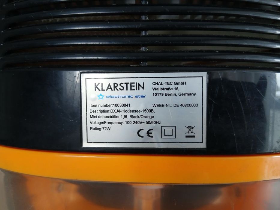 поглинач вологи Klarstein