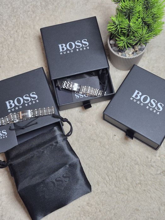 ПОВНИЙ КОМПЛЕКТ / Браслет Hugo boss / чоловічий брасл