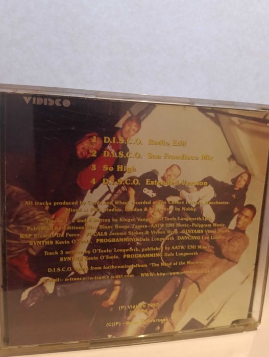 Cd single N-Trance -D.I.S.CO.
