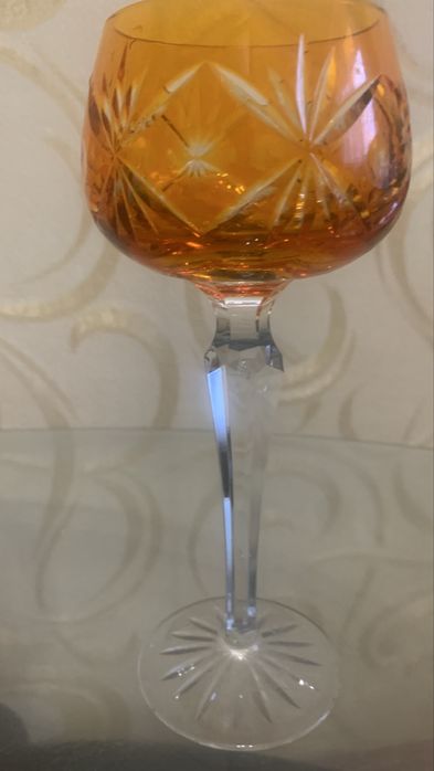 Цветные хрустальные фужеры производство Германия