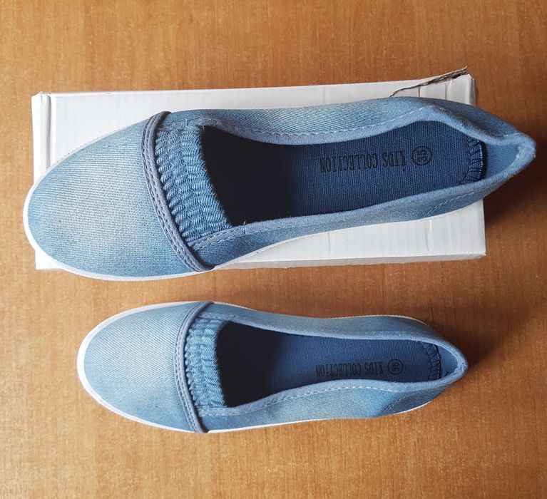 Fajne dzinsowe tenisowki rozm 35 buty espadryle