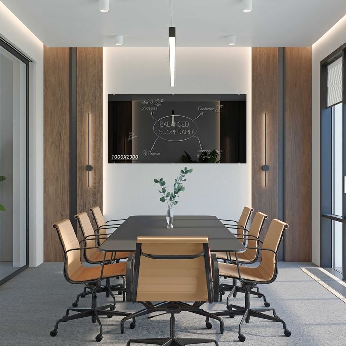 Скляна маркерна дошка на стіну (не магнітна) — будь-який колір RAL