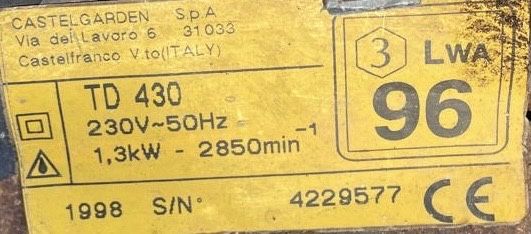 Corta relva grande a electricidade