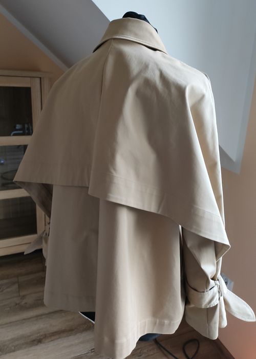 Trencz krótki MLE bawełna beż 36 S Kasia Tusk