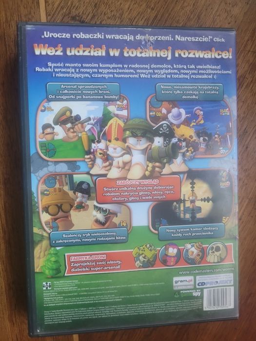 PC CD ROM Worms 3 D + bonus 2003 Team17 PL
