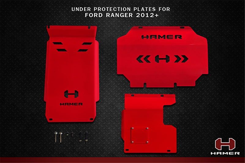 Komplet osłon podwozia HAMER Ford Ranger T6 T7 T8 2012-2022