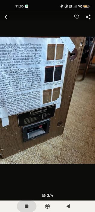 Sprzedam kolumny Carnegie 60