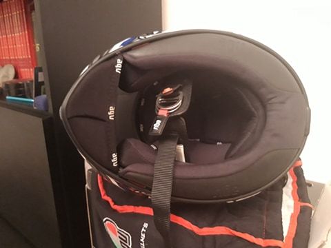 Capacet AGV t-2 shade em Carbono xxs