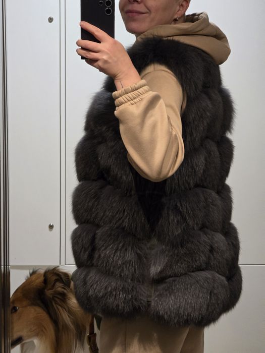Piękna kamizelka z lisa