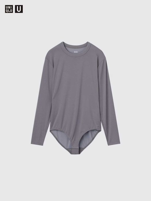 Боді комбідрес airism з довгим рукавом uniqlo