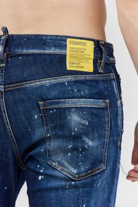 Dsquared2 spodnie jeansowe dark BLEACH WASH COOL GUY ORYGINAL 52