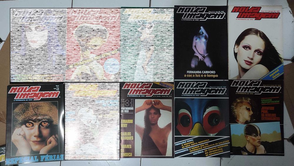 17 Revistas antigas de fotografia Nova Imagem - Anos 80