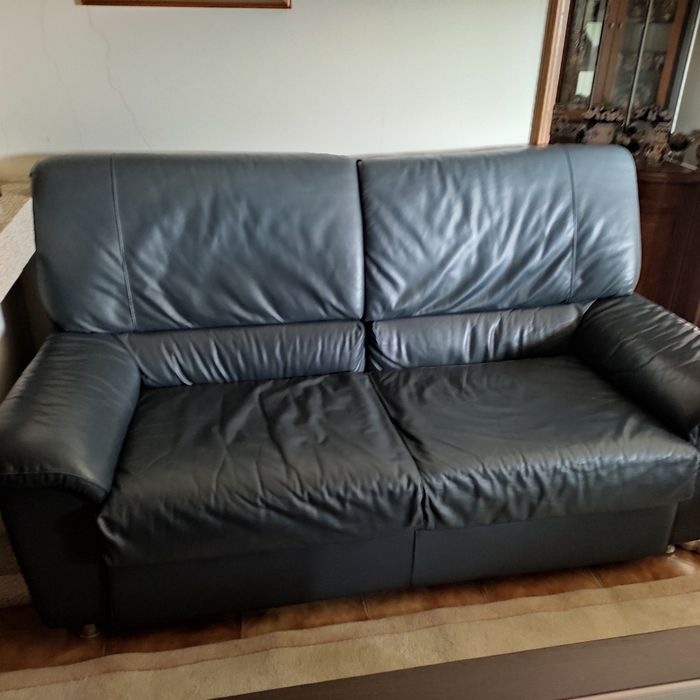 Sofás em pele de 2 e 3 lugares